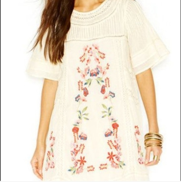 Free People Perfectly Victorian Romance Embroidered Dress - Picture 2 of 12